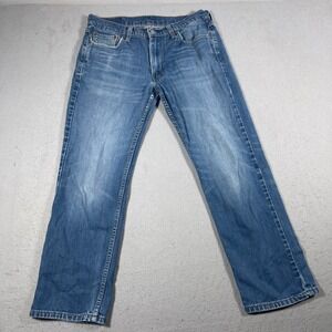 Levi's 514 Straight‎ Fit Jeans Mens 33x30 Medium Wash Denim Classic Western